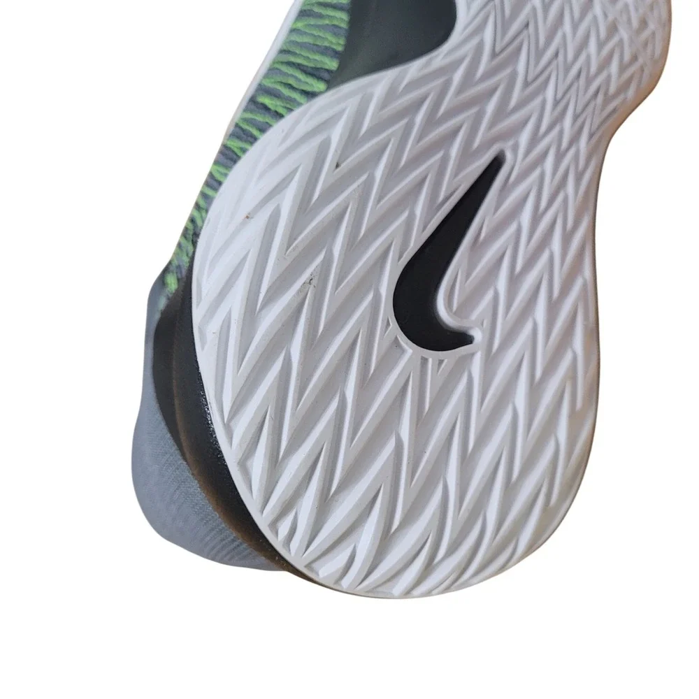 Nike Zoom Ascension Men 14 Wolf Grey Volt Green Basketball Shoes 832234-004 NWOT